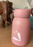 【京东物流送货上门】萌萌兔卡通水杯女牛奶玻璃杯创意便携杯子 粉色萌萌兔 330ml 1只 实拍图