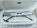 kede眼镜 近视眼镜框男士防蓝光眼镜架可配散光变色眼镜商务半框眼镜 哑咖色（经典款） 镜框+万新1.67防蓝光镜片 实拍图