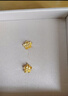 六福珠宝 足金玫瑰花黄金耳钉女款金耳饰礼物 计价 GMG50042 约1.78克 实拍图