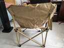 牧高笛（MOBIGARDEN）折叠月亮椅 户外露营便携懒人椅躺椅露营椅子 NX25665013 细沙黄 实拍图