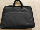 得力（deli）公文包加宽立体办公手提袋/会议包/事务包/文件包/商务拉链袋电脑包公文包男 黑色 实拍图