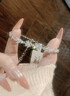 礼意久久【施华洛世奇水晶】四叶草手链女生生日礼物女士520送女朋友礼物 520礼物送女友实用走心高级520送老婆礼物【银白色】 【镶施华洛世奇水晶】520情人节礼物520礼盒轻奢高级感 实拍图