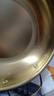 【韩剧同款】加厚不锈钢干锅海鲜锅火锅金色平底浅锅双耳锅泡面锅 单人款19cm【金色】双柄汤锅 实拍图