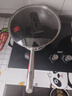 康巴赫炒锅不粘锅316L不锈钢炒菜锅32cm蜂窝平底煎炒锅电磁炉燃气灶通用 实拍图