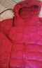 鸭鸭（YAYA）佟丽娅同款秋冬轻薄羽绒服女冬装短款鸭绒轻型薄款女士保暖外套K 中国红色 XL (170) 实拍图