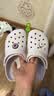 卡骆驰（CROCS）经典洞洞鞋轻便百搭女沙滩鞋包头拖鞋男鞋|10001 葡萄冰-5DK（含智必星） 39 (240mm) 实拍图