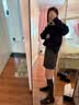 啄木鸟复古玛丽珍女鞋2026新款春夏百搭一字带小皮鞋软底浅口通勤女单鞋 黑色 建议拍大一码 37 (235mm) 实拍图