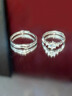 柯芙尼【赠GRA证书】莫桑钻情侣戒指男女一对钻戒520情人节礼物送女友 实拍图