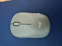 罗技（Logitech）M221 轻音鼠标 无线鼠标 办公鼠标 对称鼠标 带无线微型接收器 薄荷绿 实拍图