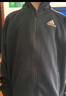 阿迪达斯（adidas）儿童轻运动套装经典三条纹休闲外套长裤 黑/金 128 实拍图