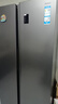 Haier【新品】海尔冰箱双开门对开门纤薄一级能效双变频风冷无霜干湿分储大容量家用智能电冰箱家电补贴 617升+黑金净化系统+90°开门悬停 实拍图