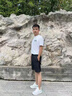 【网眼透气清爽】夏季印花短袖男运动速干男士t恤男冰丝健身衣服 China【白】 4XL 【建议160-180斤】 实拍图