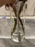 轻奢描金花瓶玻璃透明客厅家居装饰摆件北欧水养插花创意简约花器 大号切口光面 实拍图