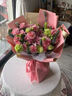 馨仪鲜花速递玫瑰花康乃馨花束送妈妈长辈礼物全国鲜花同城配送 19朵康乃馨百合混搭花束 实拍图