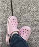 卡骆驰（CROCS）贝雅卡骆班洞洞鞋轻便耐磨一脚蹬休闲鞋女鞋时尚沙滩鞋|205089 芭蕾粉/糖果粉-6TG 36 /37(220mm) 实拍图