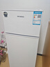 HYUNDAI（韩国现代）小冰箱迷你小型家用冷藏冷冻宿舍出租房办公室双开门二门电冰箱节能省电 100L白【一级能效+租房必备】 实拍图