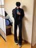 杜小闲cleanfit黑色直筒裤子男款垂坠感高级感弯刀西裤微喇休闲阔腿长裤 黑色 【高品质】 XL 身高175-180cm体重140-155斤 实拍图