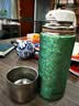 虎牌（TIGER）香港直邮双层纯钛保温杯茶男女水分离泡茶杯高档抗菌养生钛杯送礼 湖山绿【内外纯钛】380ml 实拍图