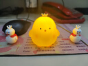 韩版可爱小鸡小夜灯卧室装饰品发光玩具幼儿园儿童生日分享小礼物 皇冠小鸡仔/黄色 实拍图