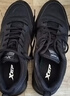 特步男鞋跑步鞋新款夏季厚底旅游透气轻便皮网面休闲运动鞋慢跑鞋子男 黑色 43 实拍图