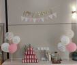 多美忆 生日场景布置女孩生日气球装饰周岁快乐室内布置成人粉色亮片1对 实拍图