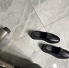 蜘蛛王男士皮鞋一脚蹬春秋商务休闲皮鞋真皮中老年爸爸鞋 48475 黑色 42 实拍图