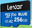 雷克沙（Lexar）256GB TF（MicroSD）存储卡 V30 A2 读160MB/s 游戏机平板行车监控录像内存卡 4K超清拍摄（BLUE） 实拍图