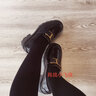TOD'S【特惠6折】官方女士TIMELESS大T扣皮革乐福鞋高跟单鞋 黑色 35.5 实拍图