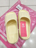洁丽雅拖鞋女夏季室内家居家用浴室洗澡防滑防臭EVA情侣静音凉拖鞋男夏 黄色 【2.0版本 |  升级不加价】 36-37 【适合35-36码】 实拍图