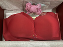 ubras无尺码红色内衣套装V领浪花礼盒送礼生日礼物文胸内裤套装 常规版 实拍图