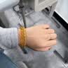 水贝黄金足金999碎盘缠手链金子DIY女士黄金转运珠金珠新年礼物送老婆 卡5mm碎金子50个（总金重约1.5g）+合金手链 实拍图