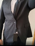 海派浩宇西装男商务正装西服修身职业装伴郎服新郎结婚礼服外套小西装上衣 黑色二扣 （上衣） 180A 【65-72kg】 实拍图