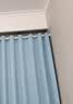 未来式窗帘家用遮光免打孔窗帘杆一整套卧室飘窗遮阳帘出租房简易小窗户 静谧蓝-带伸缩杆（当天发货） 适宽1.1-1.6米【帘高1.5米】2片 实拍图
