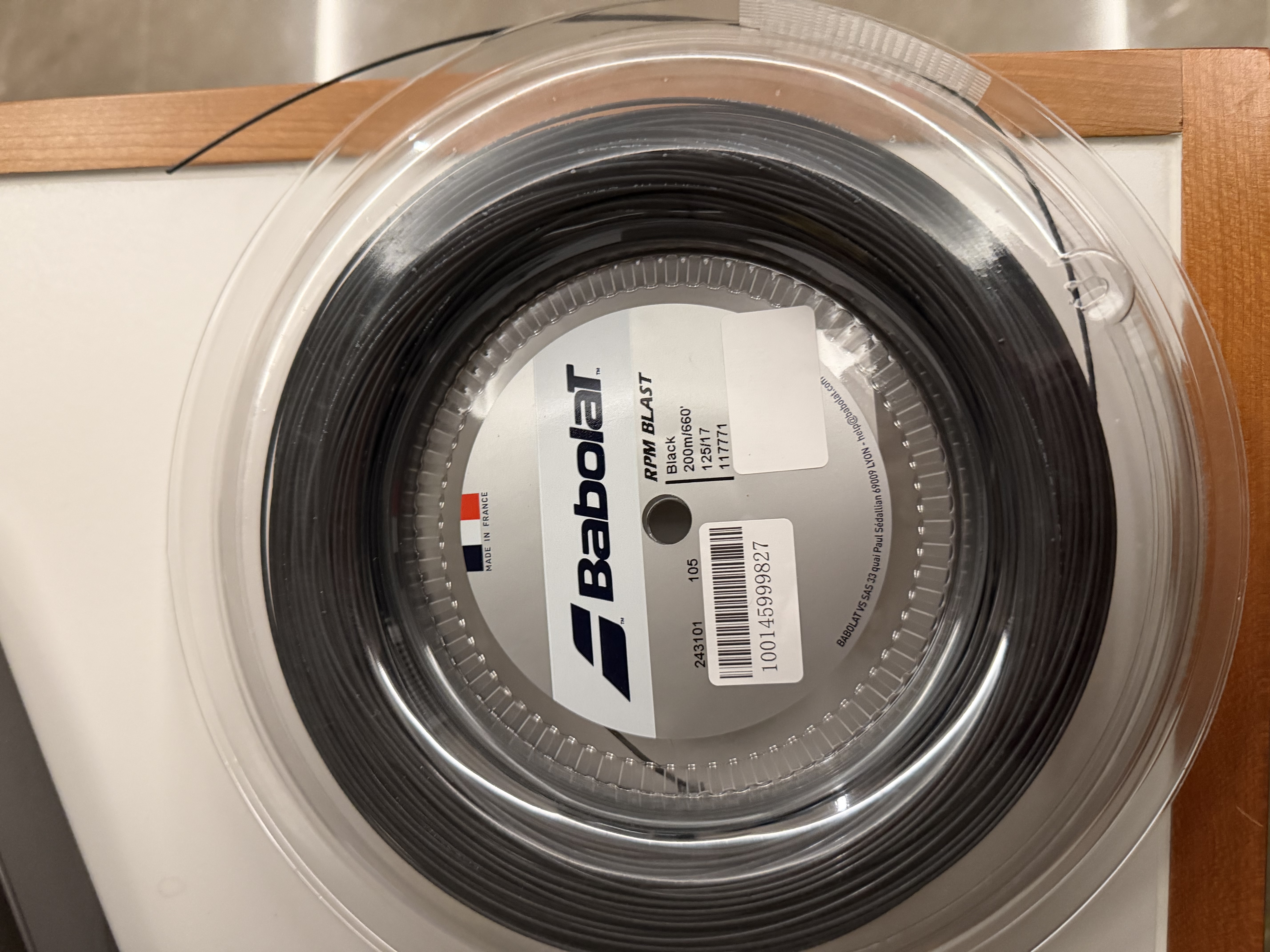 百保力（Babolat）纳达尔硬线网球线大盘线八角聚酯 RPM BLAST大盘线200米 实拍图