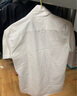 卡度顿夏季短袖衬衫男韩版修身大码青少年商务休闲白衬衣职业装工作服 白色 5XL 实拍图