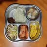 膳大皇（SHDO）德国316不锈钢分格餐盘儿童学生饭盒带盖成人食堂打饭自助快餐盘 汉堡316五格【带密封盖+汤碗】 实拍图