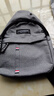 胸包男士尼龙布胸包大容量多功能运动户外休闲单肩背包斜挎包 灰色 实拍图