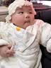 巴厘小猪宝宝棉服冬季加厚保暖夹棉婴儿连体衣秋冬初生儿棉袄新生儿衣服 米色 80cm 实拍图