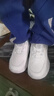 鸿星童儿童白色运动鞋旋转纽扣男童小白鞋女童鞋子中大童小学生跑步鞋 2615网面全白 2615网面全白 36 码/内长约22.5CM 实拍图