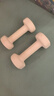 Keep哑铃女士健身家用彩色浸塑环保手铃亚铃全身塑形樱粉1kg*2 实拍图