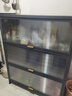 七序厨房置物架落地多层防尘收纳柜家用微波炉烤箱储物柜碗柜餐边柜 【特厚】二门三层长50宽32高80 实拍图