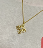 老铺黄金古法手工足金项链 · 十字金刚杵2号钻饰吊坠（金链款） 大号肖邦链30分主钻款金重约20.0g 实拍图