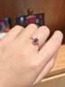 廷亮 18K金镶嵌钻石天然鸽血红红宝石戒指戴妃款彩宝戒指送 手寸留言(10至20号)现货 实拍图