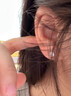 蔓笙999纯银针四叶草耳钉2026爆款睡觉免摘耳骨钉耳环女不易过敏耳饰 999足银针四叶草耳钉（单只） 实拍图