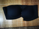 幸棉前扣无肩带内衣女防滑聚拢隐形美背文胸小胸显大抹胸 黑色双扣款L 实拍图