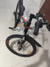 邦德·富士达 自行车男女成人24级变速山地车碟刹减震前叉青少年儿童越野单车 【24寸 铝架】 黑红色 实拍图