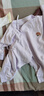 贝瑞加（Babyprints）新生儿连体衣2件装婴儿纯棉内衣薄款四季爬服柔软宝宝哈衣 黄52 实拍图