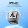 飞利浦（PHILIPS）出国转换插头全球通用含USB两口插头国际旅行插座英欧美澳标德国日本新加坡韩国中国香港适用粉 实拍图