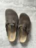BIRKENSTOCK勃肯德国进口男女款牛皮绒面革软底Boston包头拖鞋 深棕常规版660461 41 实拍图