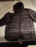 京东京造【air+零压排骨羽绒】轻薄羽绒服男外套冬90鸭绒连帽曜石黑S 实拍图